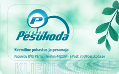 Pernau Pesukoda kliendikaart